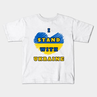 I Stand with Ukraine Sweatshirt, Pray for Ukraine Shirt, Support Ukraine Tee, Pray for Ukraine Shirt, Ukraine Peace Shirt, Stop the War Tee Kids T-Shirt